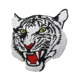 White Tiger Head 10.5"x9"