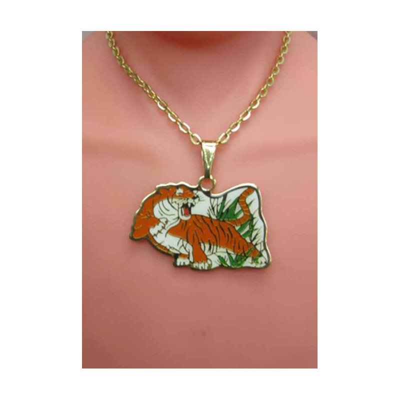 MARTIAL ARTS NECKLACES-Tiger Looks Back