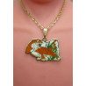 MARTIAL ARTS NECKLACES-Tiger Looks Back